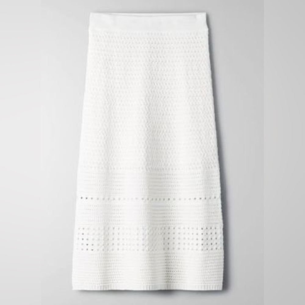 New, never worn Aritzia Wilfred White Heirloom Skirt - Medium